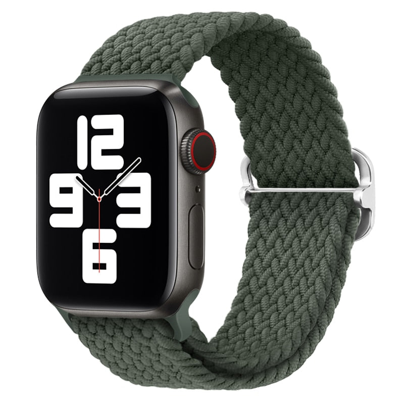 Apple Watch Stilvolles Nylon geflochtenes Schleifenband