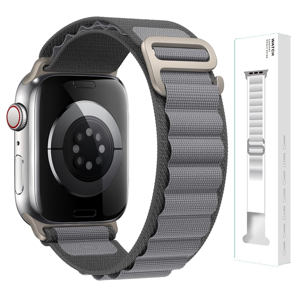 Nylon Strap für Apple Watch - Stilvoller Komfort 42-44-45-49 mm