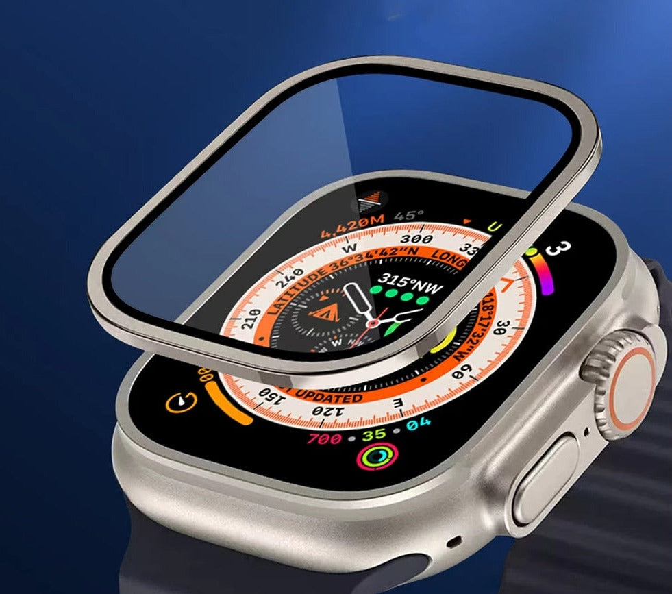 Apple Watch Ultra Screen Protector mit Metallrahmen