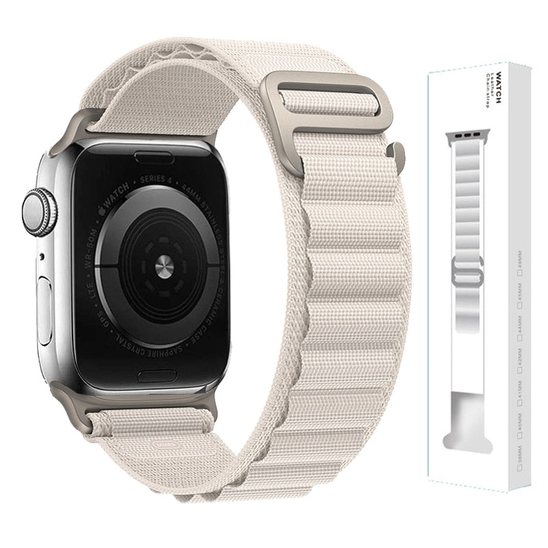 Nylon Strap für Apple Watch - Stilvoller Komfort 42-44-45-49 mm