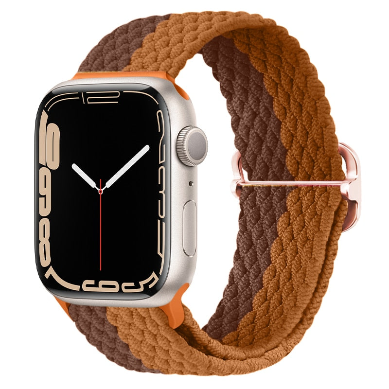 Apple Watch Stilvolles Nylon geflochtenes Schleifenband