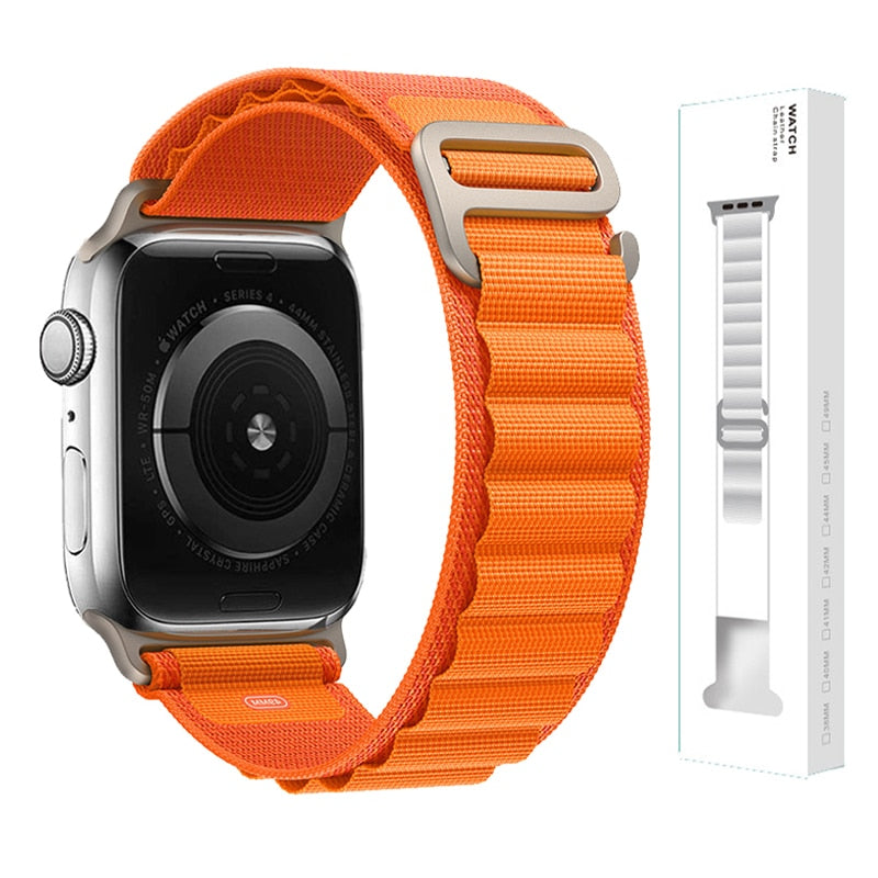 Nylon Strap für Apple Watch - Stilvoller Komfort 42-44-45-49 mm