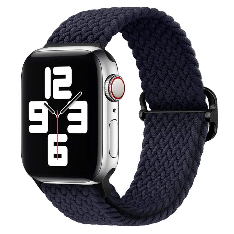 Apple Watch Stilvolles Nylon geflochtenes Schleifenband